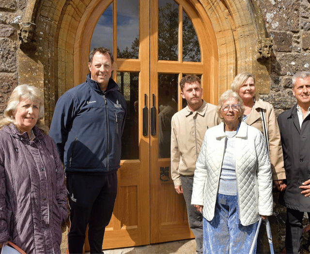 Church doors tribute to legendary cricketer