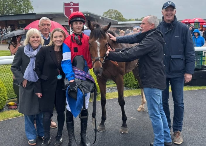 Jack Pipe and Little Chiefy along with proud mum and dad and other family members at Bangor.