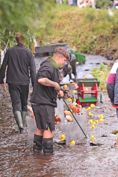 Porlock’s duck race on Sunday will raise funds for the village carnival.
