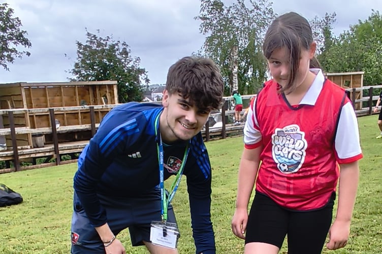 Coach Cayden Clow with Freya