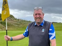 Golfers take part in 'reverse waltz' competition 