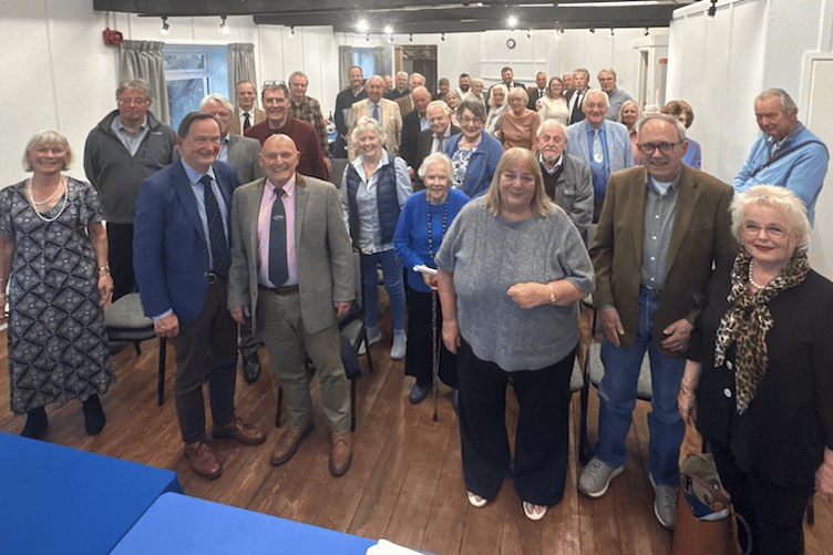 Some of the members who attended the annual meeting of Tiverton and Minehead Conservative Association.