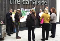 Action Against Stag Hunting protest at Somerset Council annual meeting