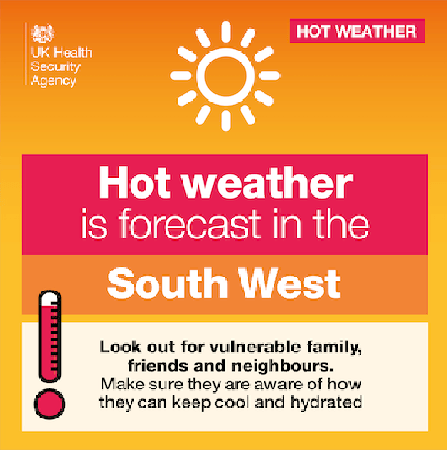 An amber heat-health alert is in place now and until Thursday, May 28.