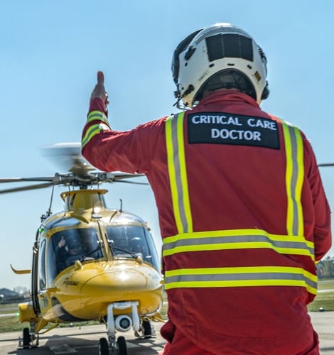 The team of pilots, critical care practitioners and doctors are operational 19 hours daily, 365 days a year.