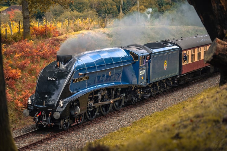 Steam locomotive Sir Nigel Gresley was one of the stars of the West Somerset Railway's steam festival earlier this year and is making a return visit in July.