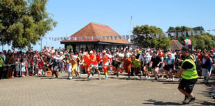 'Best ever' wheelbarrow race as sun shines