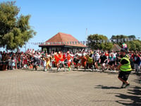 'Best ever' wheelbarrow race as sun shines