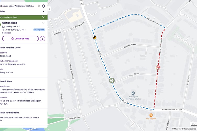 National Grid installation works in Wellington will impact Station and Waterloo Roads in the town.