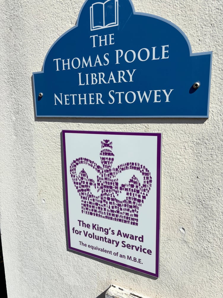 The Thomas Poole Library, in Nether Stowey, has received the King’s Award for Voluntary Service.