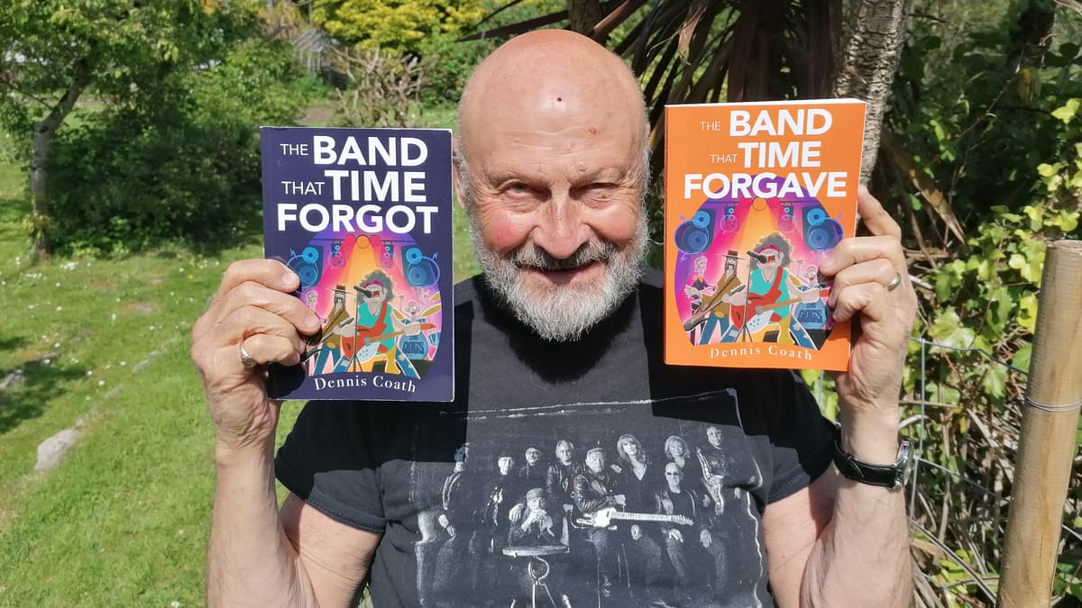 Dunster author Dennis Coath promises to complete his rock band trilogy this year