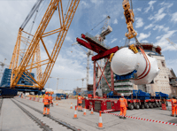 Second nuclear reactor put into place