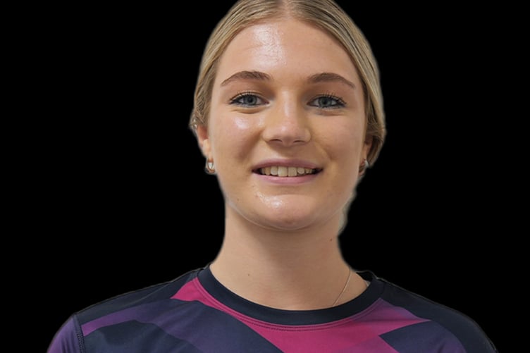 Katie Rowe who hit 104 for Somerset Girls Under 18s