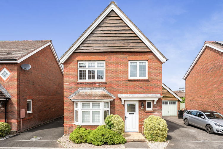 This property on Barrington Way, Wellington, is on the market for £345,000