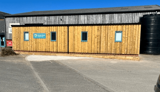 The purpose-built Exmoor Rural Health Hub next to Cutcombe Market will be officially opened in July.