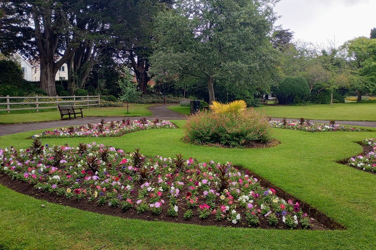 This photograph of recently planted summer bedding looking splendid in Blenheim Gardens, Minehead, was taken by Free Press reader Fiona Haigh.