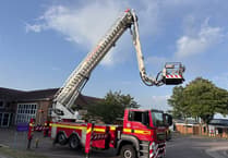 Sky's the limit as Minehead fire crews test out one of the brigade's tallest ladders