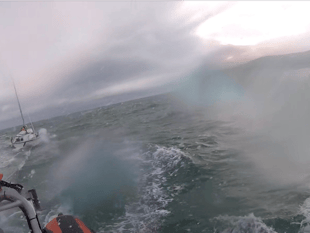 Lifeboat crews in two yacht rescues