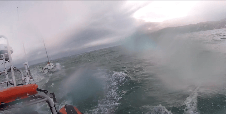Lifeboat crews in two yacht rescues