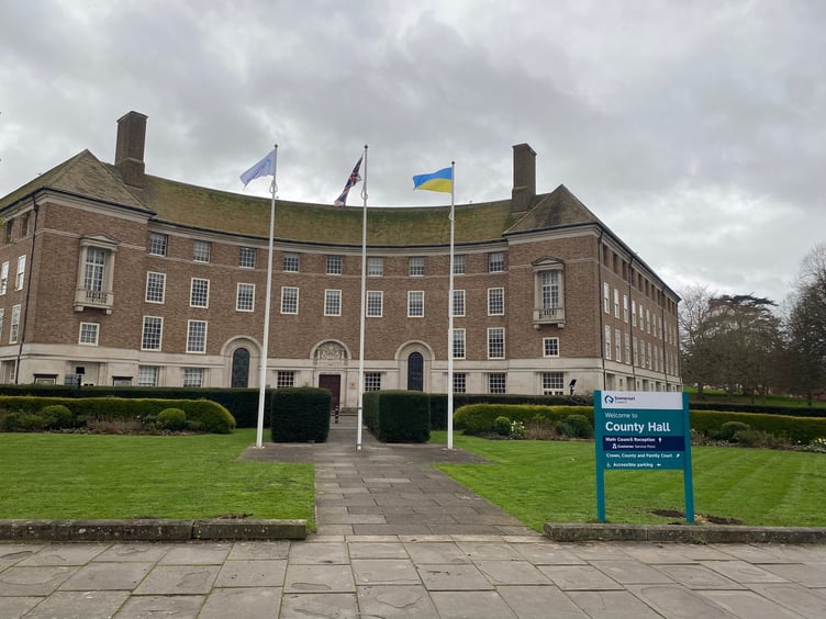 Somerset Council's County Hall headquarters, in Taunton.