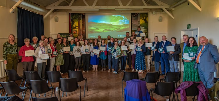 All the winners at CPRE Somerset's 'Love Your Countryside' awards. PHOTO: Mike Lanning.