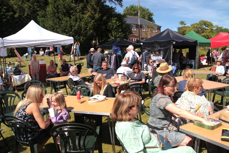 Villagers in Sampford Brett enjoying their annual fete and helping to raise a record sum. PHOTO: George Ody.