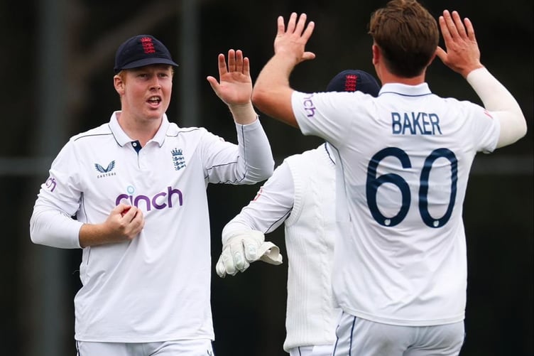 James Rew (left) and Sonny Baker pictured playing together for England Lions