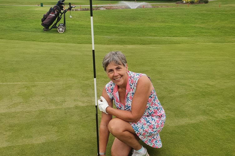 Amanda Mather has enjoyed a hole in one on the 136 yard 10th hole at Oake Manor