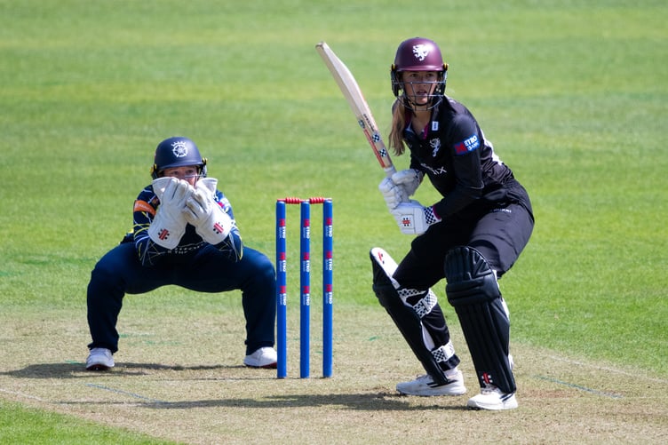 Jess Hazell who has signed an extension to her contract at Somerset