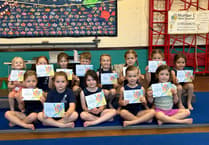Eighty children take part in Minehead gymnastics club annual competition