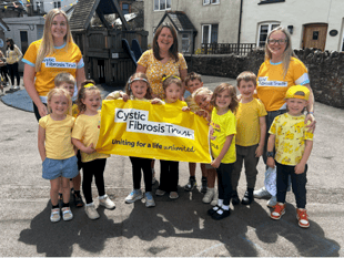 School turns yellow for charity day