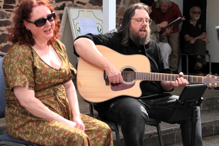 Folk singing duo Wyrd Kin will be among the entertainers at the Eat and Drink Arts Festival in Minehead. Photo George Ody.