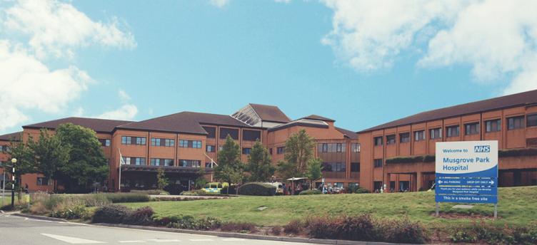 Musgrove Park Hospital, Taunton, where award-winning changes have been made in the way patients are served meals.