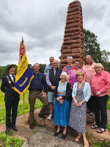 Back row, left to right: Dave Harris, Angela Valuks, Pauline Marke. 
Middle row, left to right: Standard bearer Steven Wort, chairman Andrew McInerney, Simon Fletcher, Claire Wilkinson, Brenda Horton. 
Front, left to right: Bernadette Rowe, membership secretary Victoria Amphlett. 