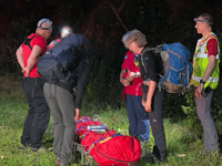 Sunset rescue for injured coast path walker