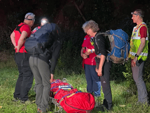 Sunset rescue for injured coast path walker