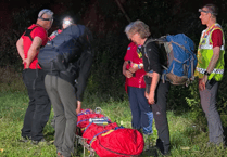 Exmoor Search and Rescue recover man with leg injury on coast path