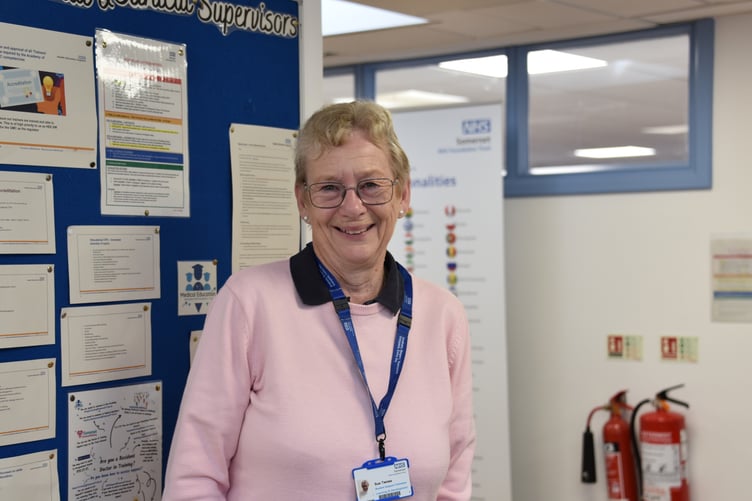 Nurse trainer extraordinaire Sue Twose who continues to support nurses after nearly five decades.