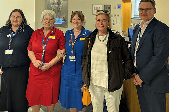 MP Rachel Gilmour (second, right) has launched a dementia action report for her constituency.