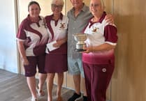 Watchet ladies triples bowls competition won by Little Mix