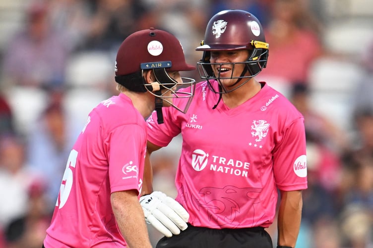Thomas Rew (left) and Will Smeed - Somerset’s dynamic duo at the top of the order