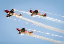 Aerobatics display over Watchet one of highlights of carnival weekend of fun for all