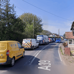Motorcyclist killed on A39