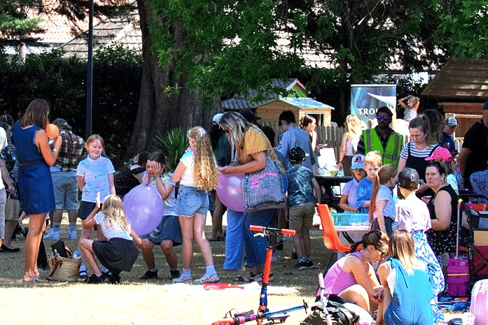 Balloons are aways a sure-fire winner for any children's party in Blenheim Gardens, Minehead.