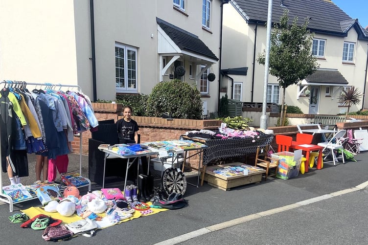 A seller from one of the previous jumble trails held in Watchet.