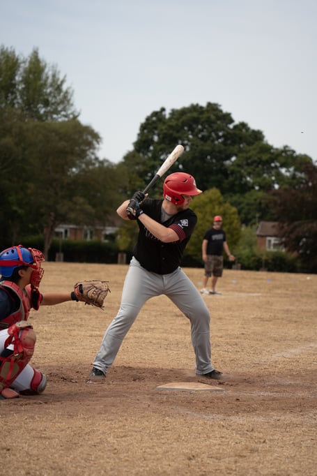 David Van Der Poll at bat