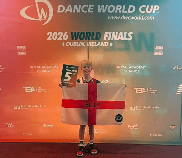 Minehead's Spotlight Dance Academy's Billy Cook has returned from the world cup of dancing after a remarkable achievement.