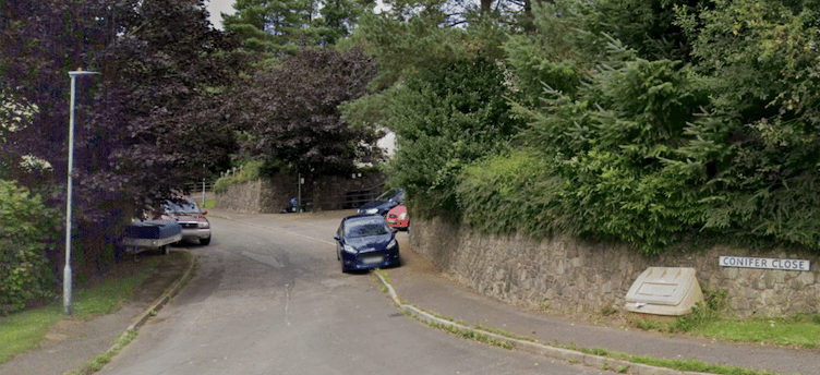 A car fire in Conifer Close, Exford, was tackled by Minehead firefighters.