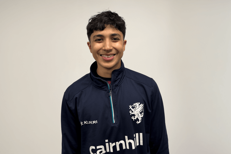 Mo Kaleem who took seven wickets to bowl Somerset Under 18s to victory against Worcestershire.