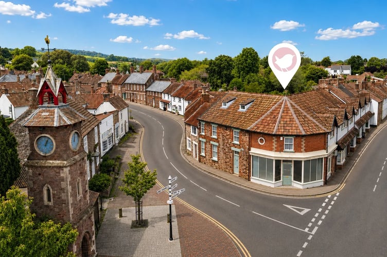 Nether Stowey's shop and Post Office premises which are up for sale as the owners retire.